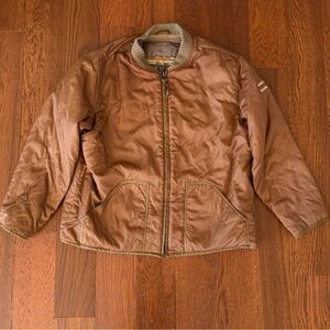 Vintage Ralph Lauren Polo Jeans Company Quilted Sherpa Bomber XL